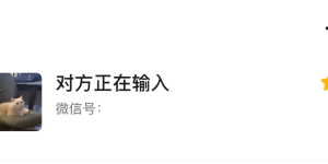 微信聊天反复出现“对方正在输入”，说明对方在干什么？